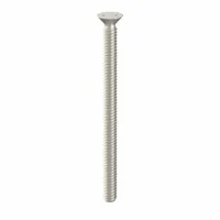 Tamper Resistant Screw: #6-32 Thread Size, 2 in Lg, Stainless Steel, Plain, Flat, Spanner, 25 PK (MPN 121770)