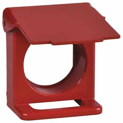 SCHNEIDER Padlockable Flap: 22 mm Panel Mounting Dia, Flush Push Buttons, Red - Padlock Attachments