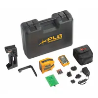 This cross-line and dot laser level projects 2 lines and 4 dots with a green beam for visibility. It features pendulum self-leveling with an accuracy of ±1/8 in @ 30 ft, powered by alkaline batteries. The kit includes a target. Suitable for alignment, layout, and leveling tasks in construction and interior finishing