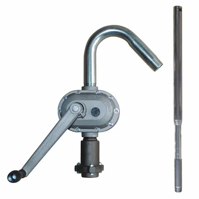 Dayton Hand Pump: Rotary Action, Pump with Spout, Aluminum Housing, 28.8 oz per stroke - Rotary-Crank Drum Pumps