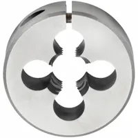 CLE-LINE Round Threading Die: 7/16"-20 UNF, 1 in OD, Adj, High Speed Steel (MPN C65829)