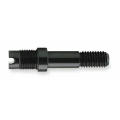 Steel mandrel with M10 compatible internal thread size for use with sleeve-type rivet nut inserts. Designed for mandrel-type installation tools, this metric component engages the internal thread of the insert during setting. Suitable for industrial fastening applications requiring threaded insert installation.