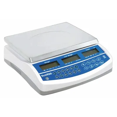 B-TEK WORLDWEIGH Industrial Bench Scale: 11 3/4 in x 9 in, IP66, Corded Remote - Compact Bench Scales