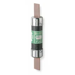 Class H fast-acting blade fuse rated 350 A at 250 V AC. Non-indicating design for overcurrent protection in industrial branch circuits, panelboards, and switchboards.