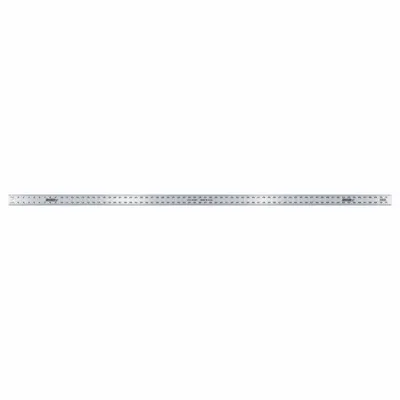 JOHNSON LEVEL Straight Edge: J72, 6 ft, 0.13 in Thick, 1/16 in, Anodized, Black, Semi-Flex - Aluminum Rulers