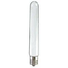 Incandescent Bulb, T6-1/2 Tubular, E17 Intermediate Screw Base, 120V, Frosted, 2800K