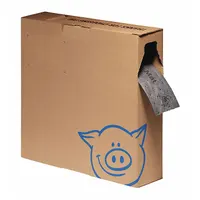 PIG Sorbent Roll: 150 ft Lg, 4 in Wd, Gray, Polypropylene, 150 ft Roll Lg, 4 in Roll Wd (MPN MAT4150-GY)