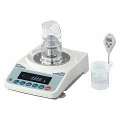 This pipette calibrator is constructed of steel and has a maximum capacity of 10,000 ul with an overall height of 9 inches. It is designed for verifying and adjusting the accuracy of single-channel manual and electronic pipettes in laboratory settings.