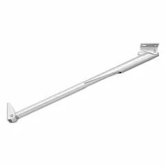 This heavy duty shelf bracket is constructed from 18-8 stainless steel with a satin finish. It measures 1 31/32 inches in height, 3 1/32 inches in width, and supports up to 132 lb. Suitable for applications requiring corrosion resistance and space-saving folding design.