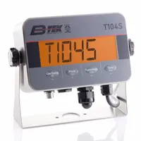 B-TEK Scale Indicator: 8 in Overall Ht, 10 in Overall Lg, 2 7/8 in Overall Wd, g/kg/lb/oz/Ton (MPN BT-T104S)