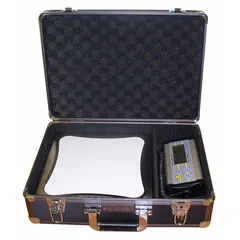 This carrying case is designed to transport and protect compatible scales, specifically the CPWPlus 75 model. It measures 21 inches in width and 6 inches in height. Suitable for material handling applications where scale mobility and protection are needed.