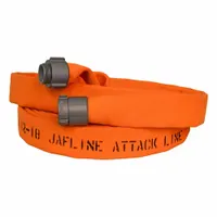 JAFLINE Fire Hose: Double Jacket, 2 in Hose Inside Dia, 25 ft Hose Lg, Orange (MPN JL200O025-NH150)