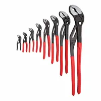 Tongue & Groove Plier Set: Curved, Push Button, 4 3/4 in Max Jaw Opening, 4 1/2 in Overall Lg (MPN 9K 00 80 149 US)