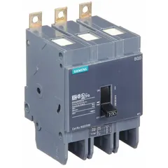 3-pole, 100 A miniature circuit breaker rated for 480V AC. Bolt-on type from the BQD Series for overcurrent protection in electrical distribution systems.