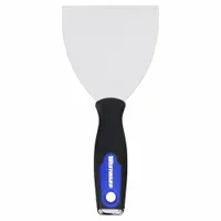 WESTWARD Putty Knife: Bld. Mat. Stainless Steel, Hdl. Mat. Polypropylene/TPR/Steel, Stiff (MPN 46A920)