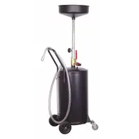 Oil Drain: 18 gal Capacity, 14 1/2 in Overall Dia, 72 in Overall Ht, 27 in Overall Lg, Black (MPN 21EM03)