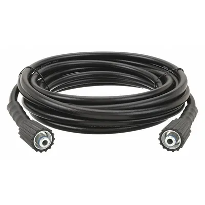 SPEEDAIRE Pressure Washer Hose: 1/4 in ID, 25 ft Lg, PVC, Black - Sewer Hoses