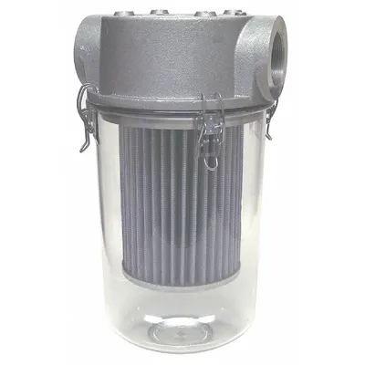 SOLBERG T-Style Inlet Vacuum Filter: 5 micron Rating, 99% Efficiency, 9 in Outside Dia - T-Style Vacuum Pump Inlet Filters