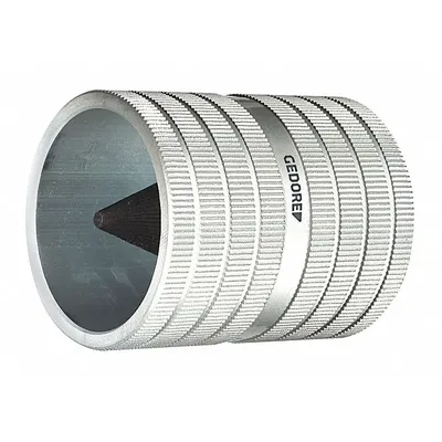 GEDORE Pipe Reamer: Stainless Steel, 1 3/8 in Max Pipe Size, 3/8 in Min Pipe Size - Sleeve-Style Metal Tubing & Conduit Reamers