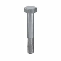 Hex Head Cap Screw: Steel, Class 8.8, Zinc Plated, M12, Metric, 75 mm lg, Partially Threaded, 25 PK (MPN HF08120750-025P1)