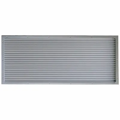 CECO LV-IY-G 24 x 6 Door Louver Kit, Steel, Galvanized, 6 in H x 24 in W - Door Louver Kits