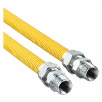 Gas Connector: 1/2 in Hose Inside Dia., 5 ft Hose Lg, 93,200 BTU Capacity, Yellow, FNPT x FNPT (MPN 30C-3131-60)