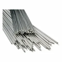 ESAB TIGROD ER80S-B2 is a low-alloy steel TIG welding rod, 1/8 in diameter by 36 in length, in a 10 lb package. As welded, it provides 95 ksi tensile strength and 81 ksi yield strength. Commonly used for joining chrome-moly steels in high-temperature service such as boiler tubes, pressure vessels, and piping.