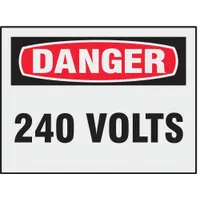 Reflective Label: Reflective Sheeting, Adhesive Sign Mounting, Not Retroreflective, 240 Volts, 8 PK (MPN 21002LS)
