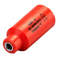 ITL Insulated Socket: 1/4 in Drive Size, 4 mm Socket Size, 1 5/8 in Overall Lg, 6-Point, Std, Chrome (MPN 07200)