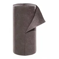 PIG Sorbent Roll: 300 ft Lg, 30 in Wd, Gray, Polypropylene, 300 ft Roll Lg, 30 in Roll Wd, Roll (MPN MAT225)