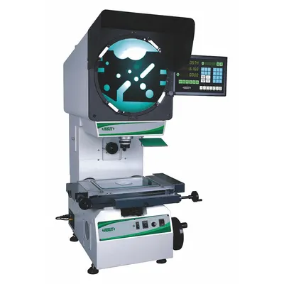 INSIZE Optical Comparator: Vertical, Erect Image, 15 15/16 in x 9 in Table Size - Vertical Optical Comparators