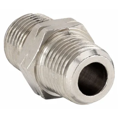 AIGNEP USA 1/8 in x 1/8 in Nickel-Plated Threaded Low-Pressure Pipe Fitting - Nickel-Plated Threaded Low-Pressure Pipe Fittings