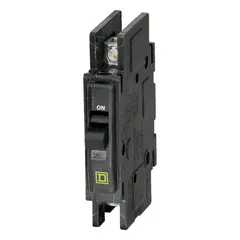 Single-pole, 60 A unit-mount miniature circuit breaker from the QOU Series. Rated 120/240V AC, single-phase, with a maximum interrupting rating of 22kA at 120/240V AC. Designed for overcurrent protection in heating equipment applications.