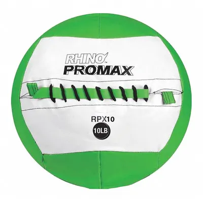 CHAMPION SPORTS Slam Ball, 10 lb, Green, 14 in Diameter - Slam Balls