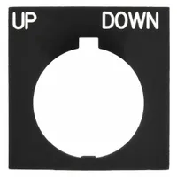 Legend Plate: 30 mm Panel Mounting Size, Rectangular, 3 1/4 in Overall Ht x 2 1/8 in Overall Wd (MPN HT8SP48)