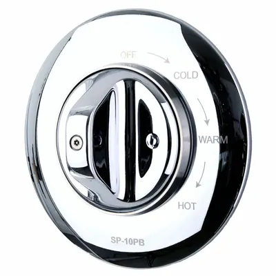 ODD BALL INDUSTRIES Shower Mixing Valve: Chrome-Plated, Chrome, Ligature-Resistant - Repair Parts for Institutional Showers