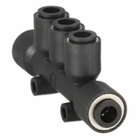 LEGRIS Push-Fit Tee Fitting: 8 mm OD x 6 mm OD x 8 mm OD Size, Tube x Tube x Push-to-Connect, 10 PK (MPN 3304 08 06)