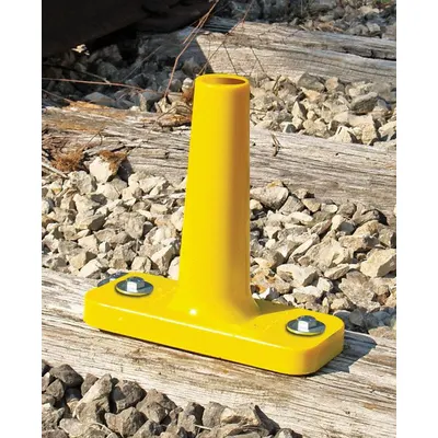 ALDON Railroad Track Clearance Marker, Fluorescent Yellow, Bolt-On, MPN 4015-144 - Railroad Track Clearance Markers