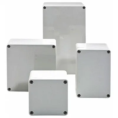 WIEGMANN Enclosure: Polycarbonate, 3 in x 2 in x 3 in, NEMA 4X, Solid Cover - Nonmetallic Enclosures