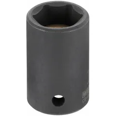 This 1/4" drive impact socket features a 10 mm metric, 6-point standard configuration. The manganese phosphate finish provides corrosion resistance. Suitable for use with impact tools in automotive, machinery, and industrial applications.