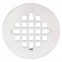 OATEY Strainer: Stainless Steel, Unfinished, 4 1/4 in Overall Dia, 1/4 in Overall Ht, Snap-In (MPN 42138)
