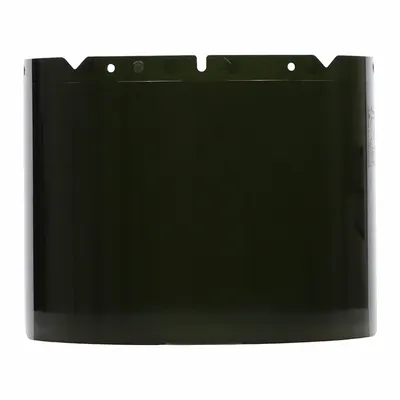 MSA Molded Visor: 17 1/2 in Overall Wd, 8 in Overall Ht, 0.06 in Overall Thick - Welding Replacement Visors