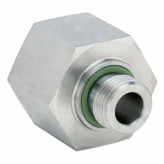 This 316 stainless steel pipe fitting is designed for extreme pressure threaded connections in industrial fluid systems. With a 1/4 in x 1/2 in size and a pressure rating of 5,802 psi, it is suitable for high-pressure hydraulic and pneumatic applications requiring corrosion resistance.