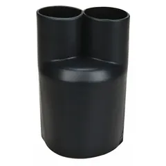 Yellow heat-shrink-insulated ring terminal for #10 stud size, accepting 12 AWG to 10 AWG wire. The heat shrink sleeve provides environmental sealing and strain relief for electrical connections in control panels, machinery, and power distribution.