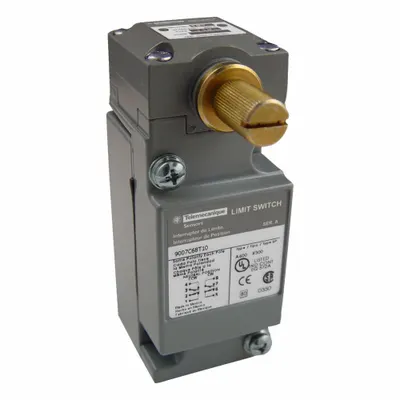 TELEMECANIQUE SENSORS Plug-In Limit Switch: Metallic, Plug-In, 9007C, No Actuator Included - Rotary-Motion Limit Switches without Levers