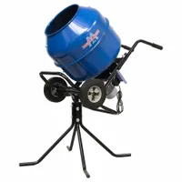 MARSHALLTOWN Corded Concrete Mixer: For use with Concrete, 3 cu ft Drum Capacity, Steel Drum, 115 V (MPN MIX3)