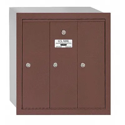 SALSBURY INDUSTRIES Mailbox: 4B+, 3 Doors, Vertical, 19 in H x 18 3/4 in W x 7 1/2 in D, Surface Mounting - Multi-Unit Mailboxes