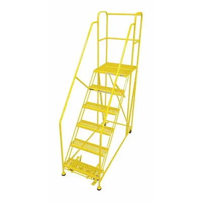 COTTERMAN Work Platform: 5 ft Platform Ht - Max, 24 in x 48 in, Steel - Manual-Lock Rolling Single-Access Platforms