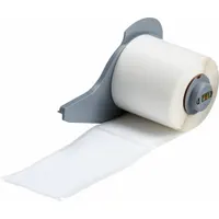 Pre-Cut Label Stock Roll: 1 29/32 in x 4 in, Rubber, Aggressive Adhesive/Permanent Adhesive (MPN M7-38-489)
