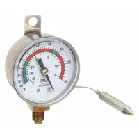 APPROVED VENDOR Analog Panel Mount Thermometer: -40°F to 60°F /-40°C to 15°C, ±2% Accuracy